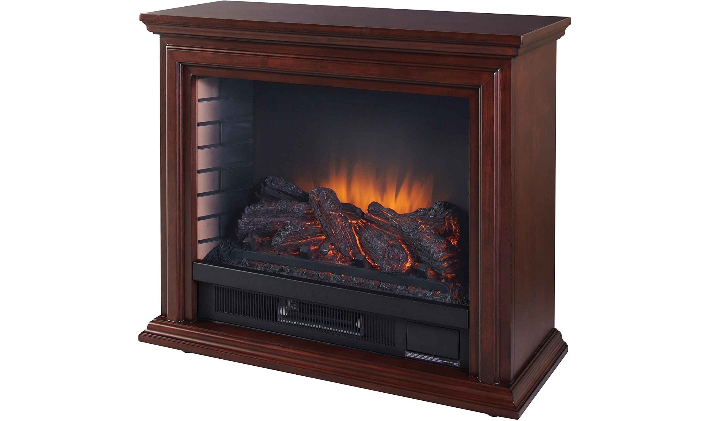 Dawson 32” Mobile Infrared Electric Fireplace in Cherry