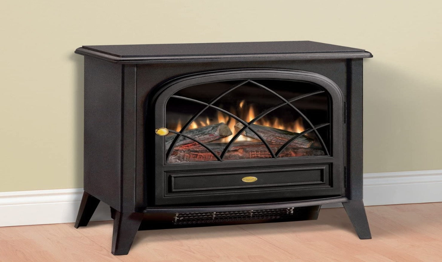 Dimplex Compact Fireplaces Electric Stove - In A Matte Black Finish And Working Door