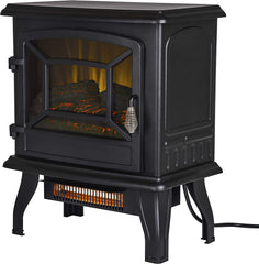 Duncan 17" Infrared 2 Stage Electric Stove in Black