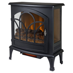 Braxton 25 Curved Front Infrared Electric Stove In Black