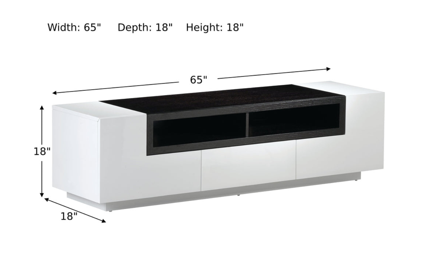 Jennifer Italia Graydon TV Stand with Storage Drawers