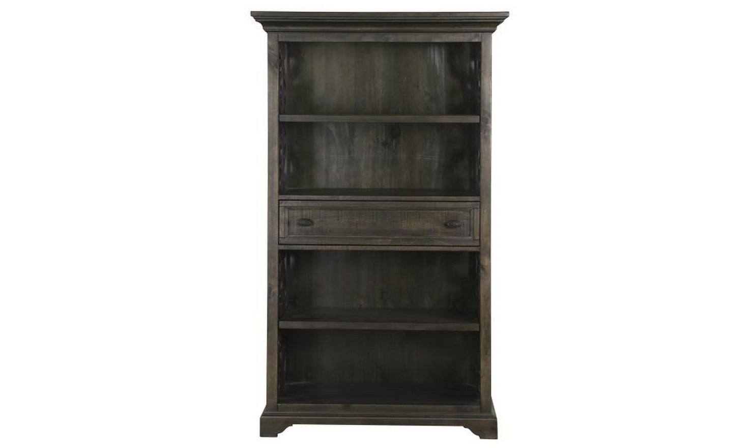 Magnussen Bellamy Wooden Bookcase in Peppercorn Finish