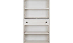 Magnussen Bronwyn White Wooden Bookcase in Alabaster Finish