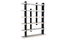 Bernhardt Silhouette Etagere Black and White Bookcase by Bernhardt