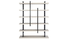 Bernhardt Silhouette Etagere Black and White Bookcase by Bernhardt